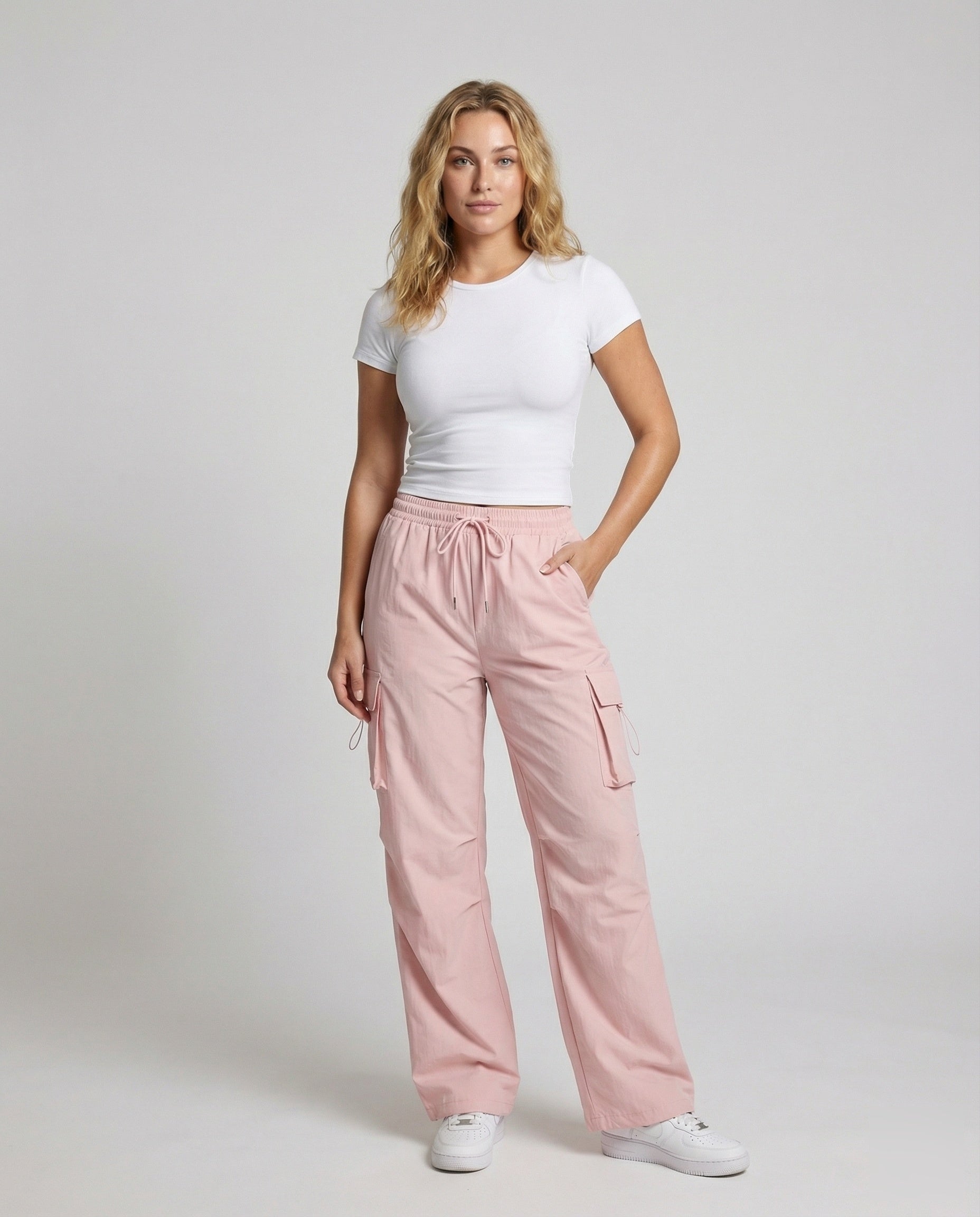 Damen Utility-Hose Weite Bein mit Klappbeuteln - Norvielle