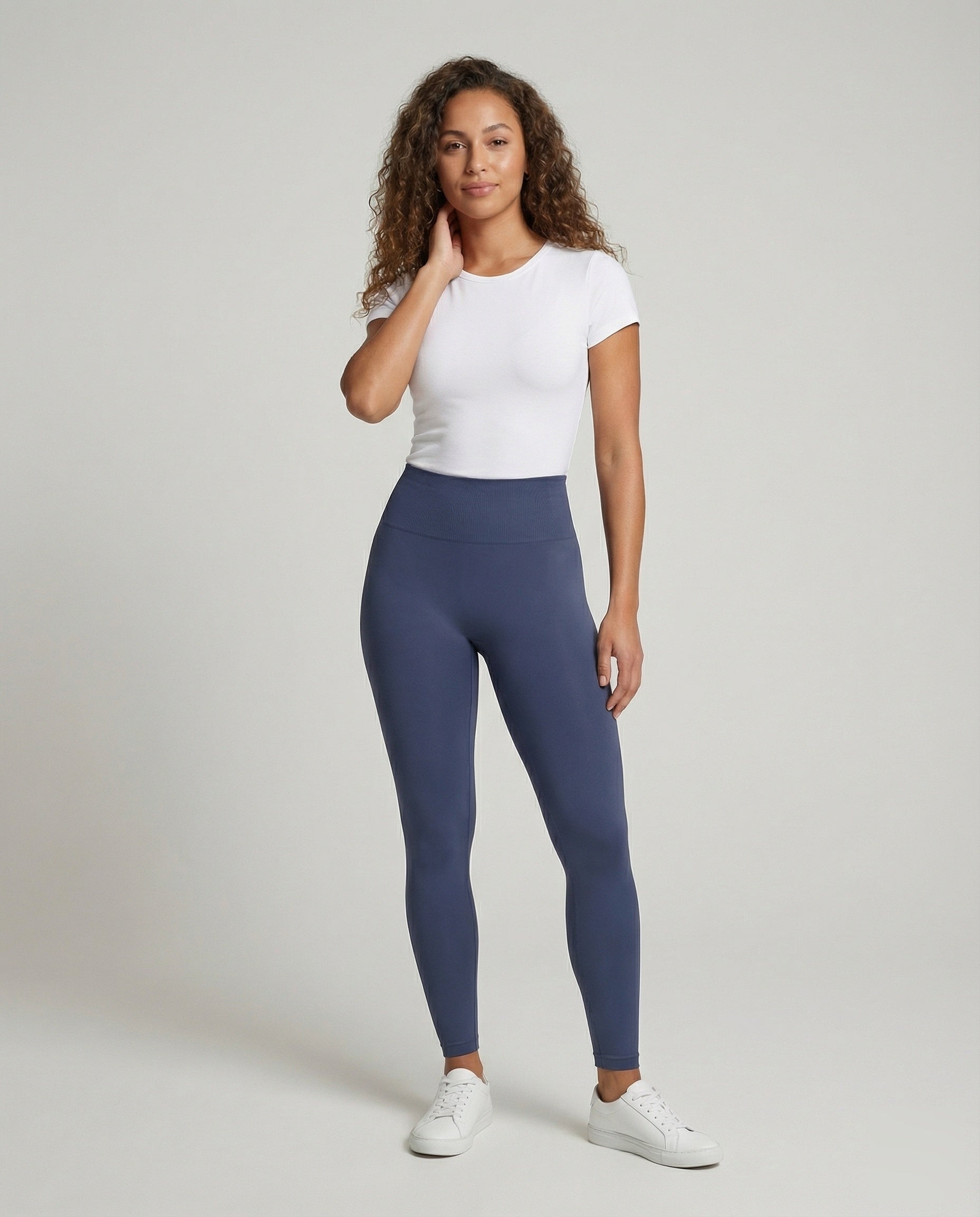 Damen Leggings 3D-Polsterung Stretch Schwarz - Norvielle