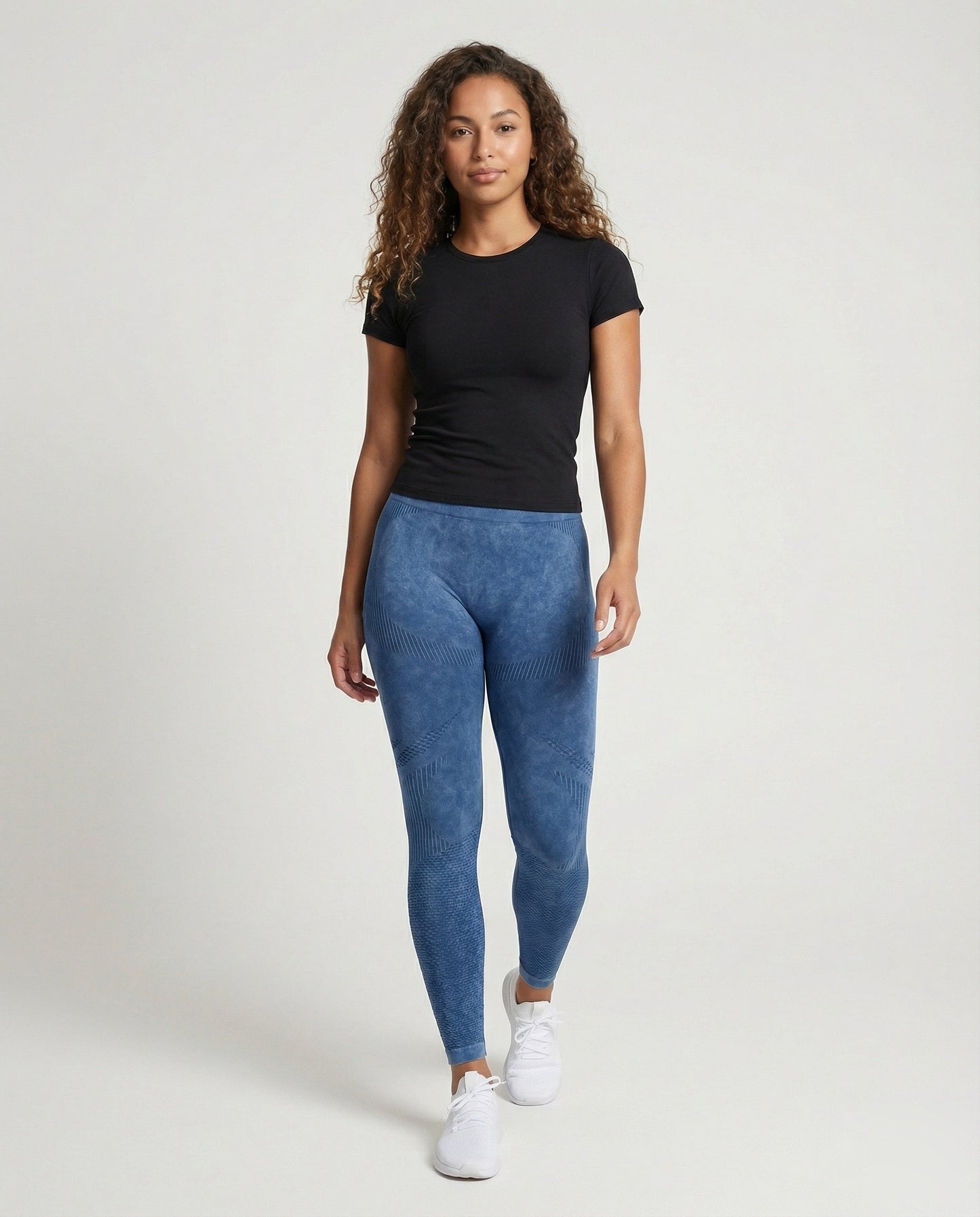 Damen Leggings Gesäßanhebung Formende Hose Schwarz - Norvielle