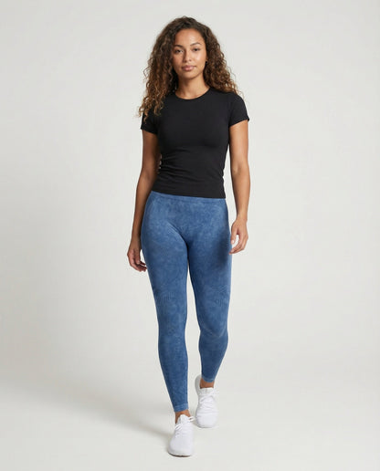 Damen Leggings Gesäßanhebung Formende Hose Schwarz - Norvielle