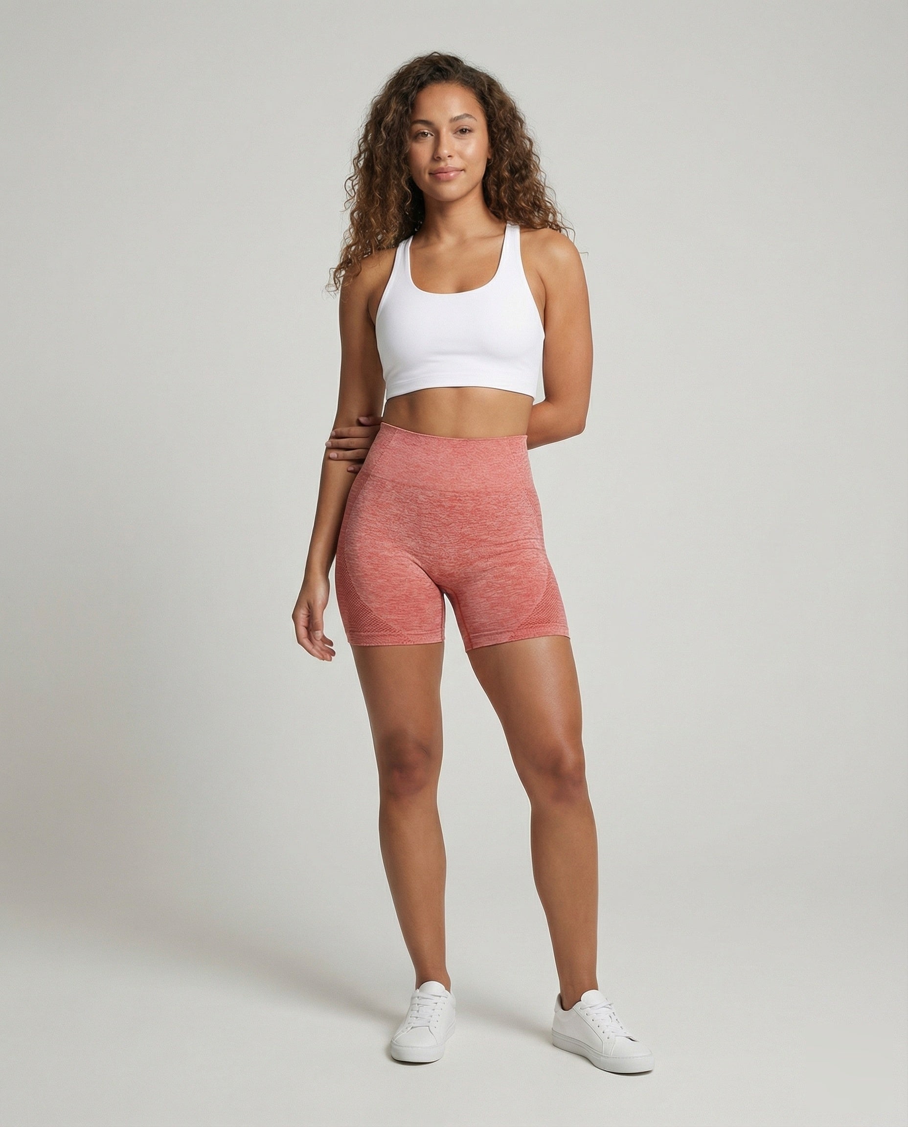 Damen Sport-Bermuda Nahtfrei Strukturzonen - Norvielle