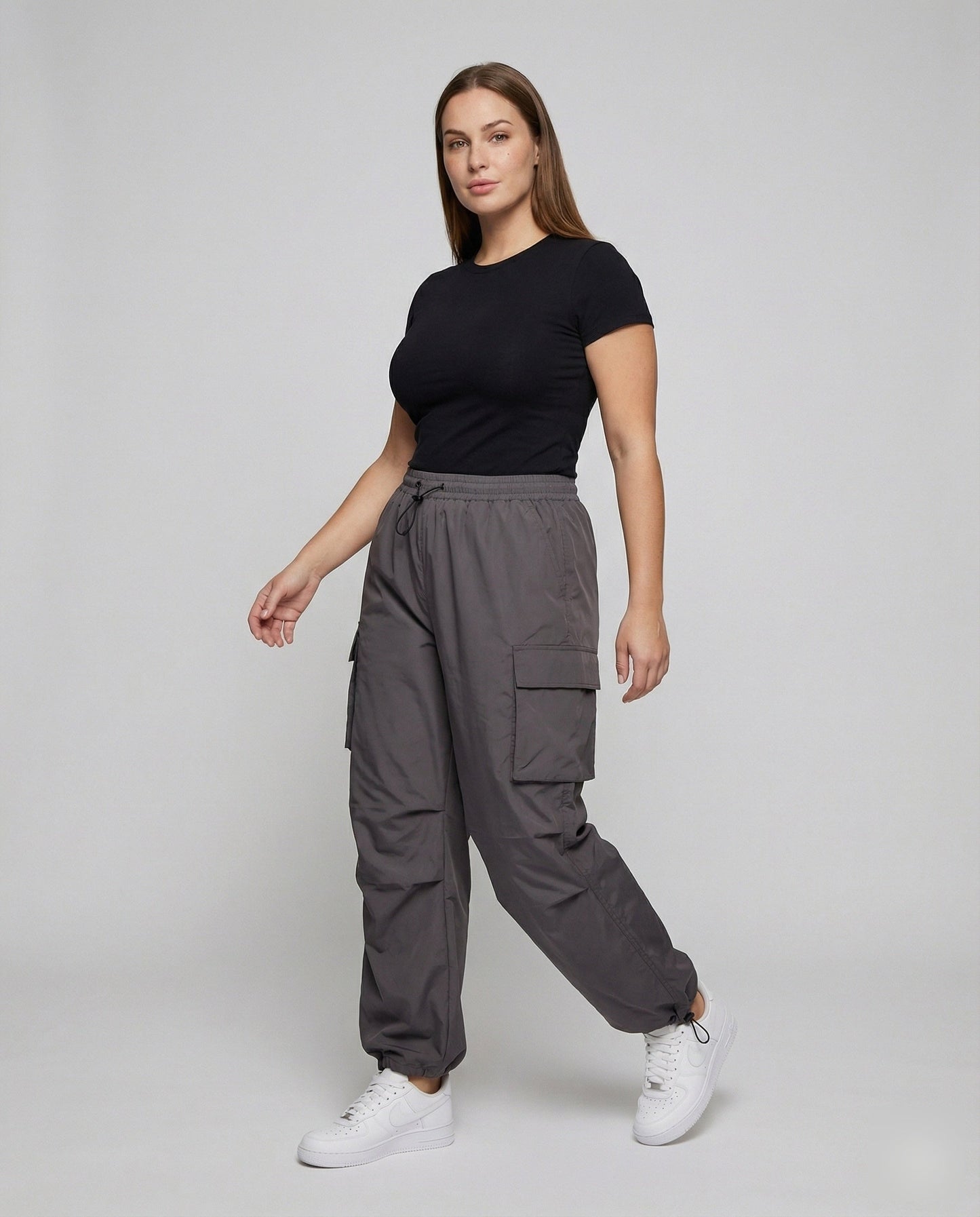 Damen Oversize Cargohose Utility Stil - Norvielle