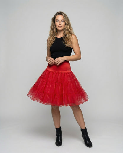 Damen Midirock Plissee Kettenprint - Norvielle