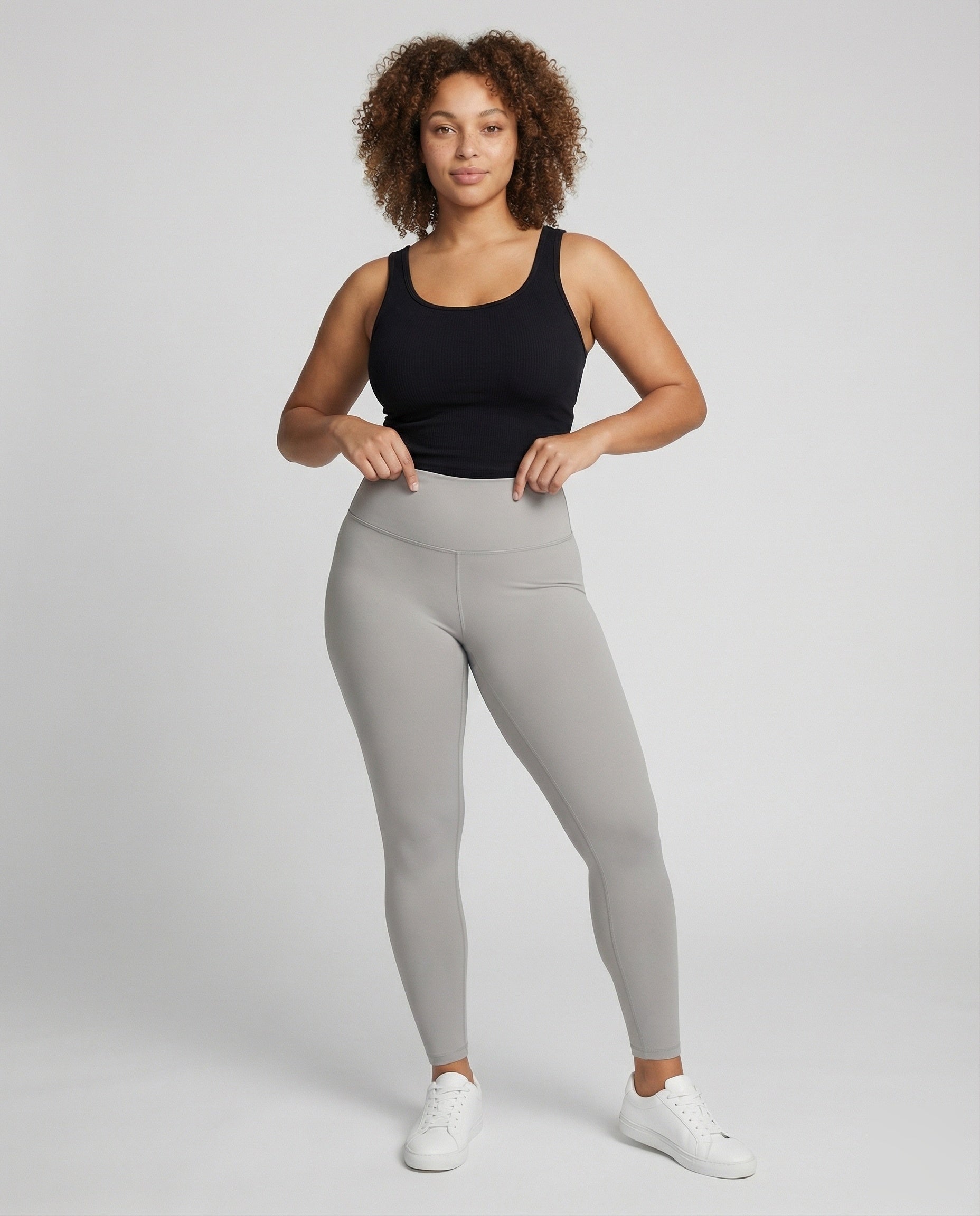 Damen Sport Leggings Ergonomische Y-Naht Schwarz - Norvielle