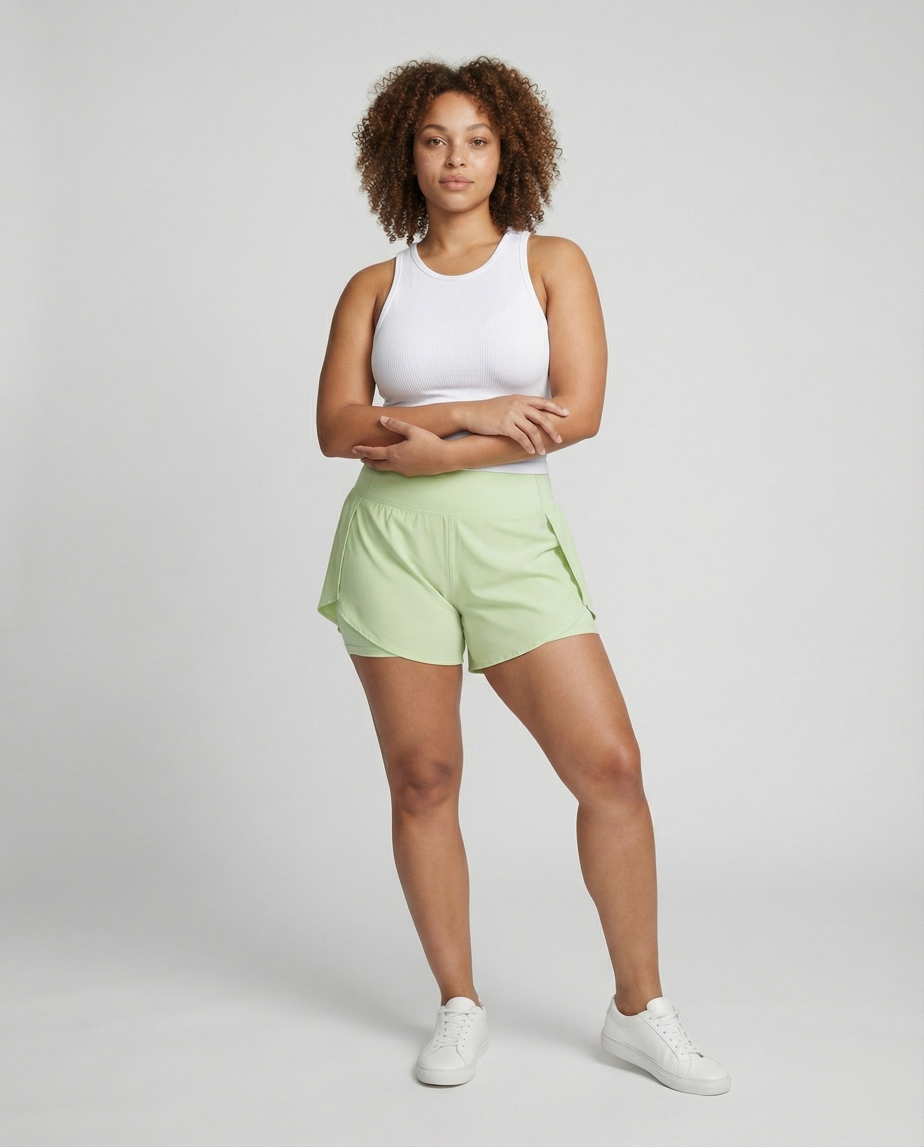 Damen Laufshorts mit integriertem Slip - Norvielle