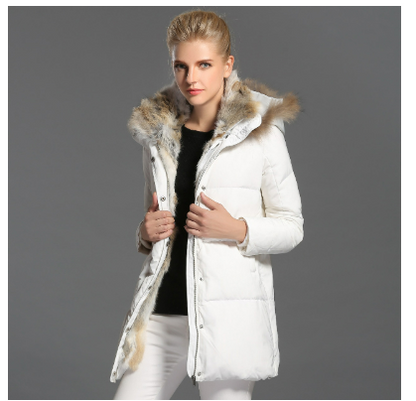 Damen Winterjacke Gepolstert Mit Kapuze - Norvielle