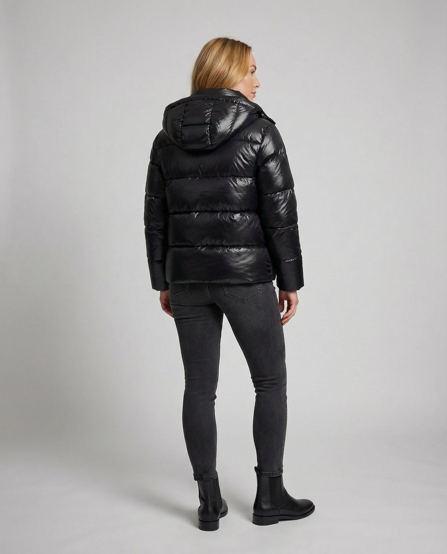 Damen Pufferjacke Glänzend