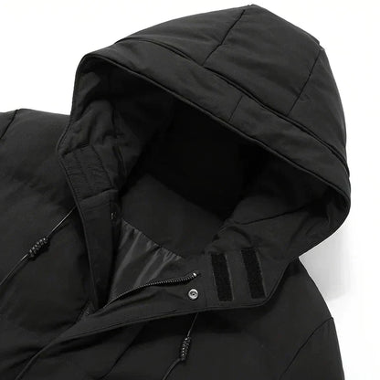 Pufferjacke | Gepolstert | Kapuze | Daunenjacke | Herren Wintermantel-Chaps Herrenmode
