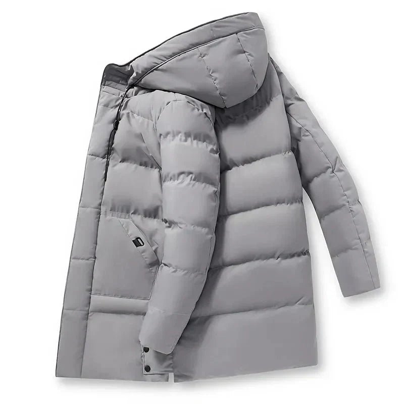 Pufferjacke | Gepolstert | Kapuze | Daunenjacke | Herren Wintermantel-Chaps Herrenmode