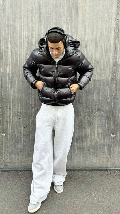Herren Winterjacke Warme Pufferjacke Mit Kapuze - Norvielle