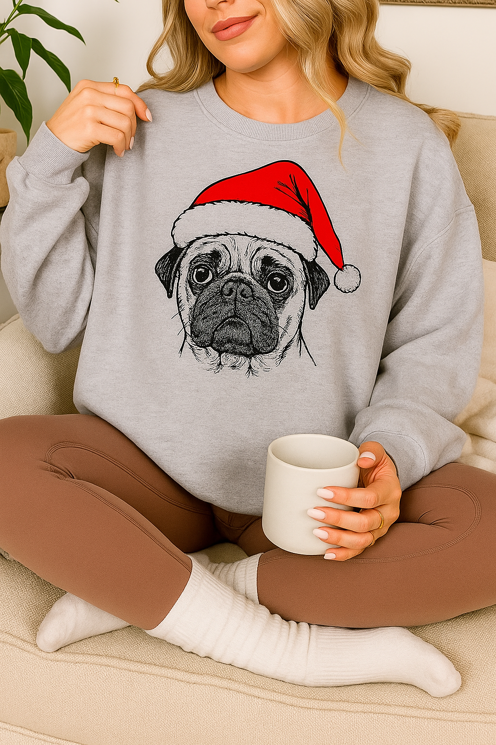 Weihnachtspullover für Hunde Festlich Rot