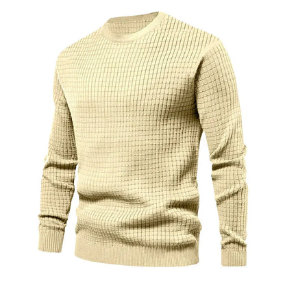 Pullover | Langarm | Kariert | Pullover | Herrenhemd-Beige-M-Chaps Herrenmode