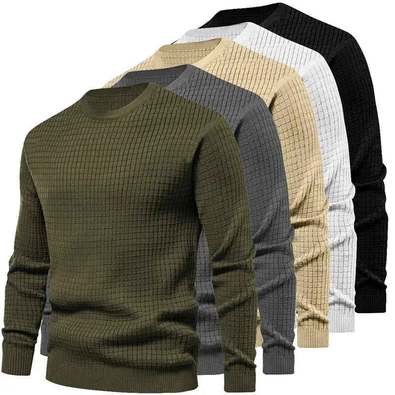 Herren Langarm-Pullover Kariert - Norvielle