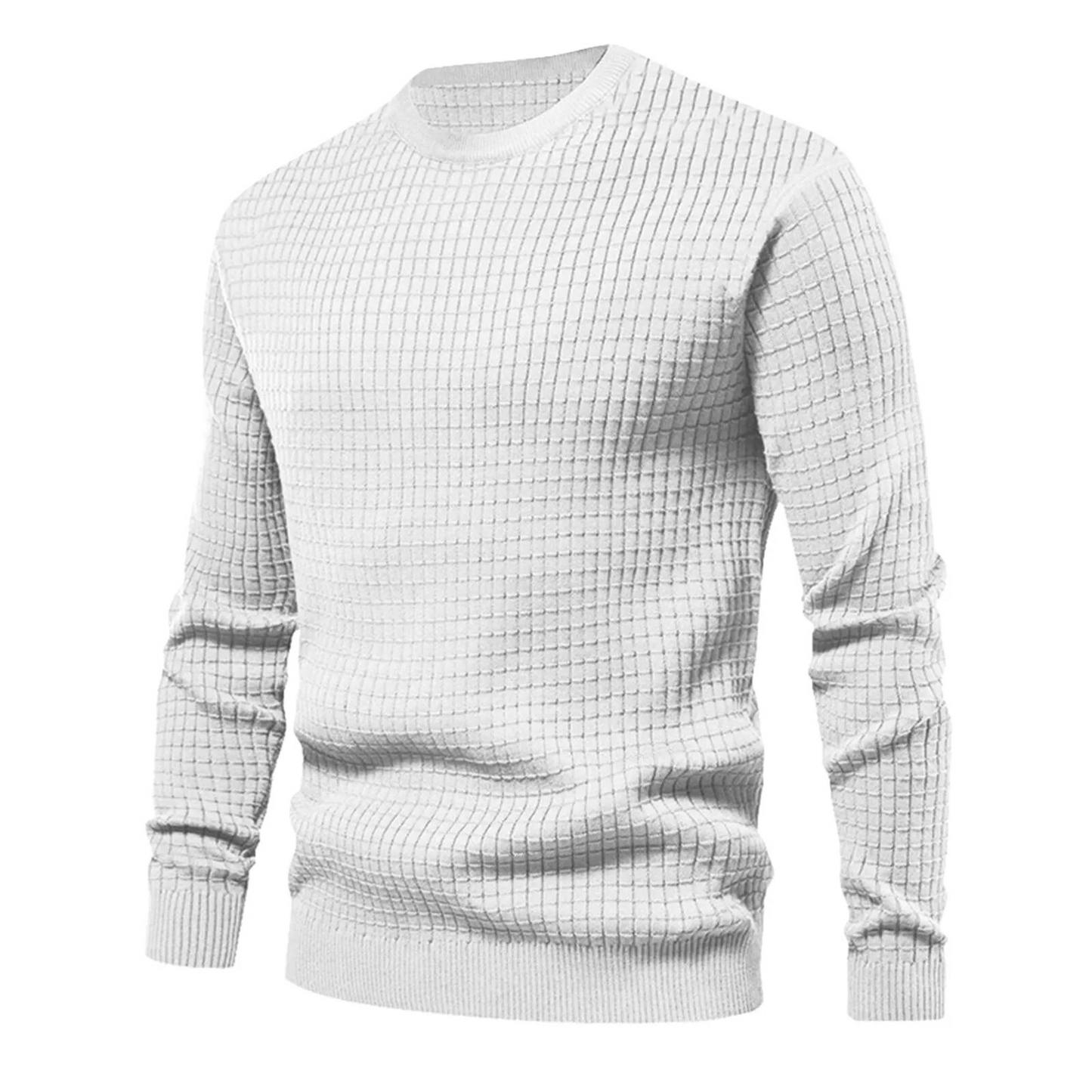 Pullover | Langarm | Kariert | Pullover | Herrenhemd-Weiß-M-Chaps Herrenmode