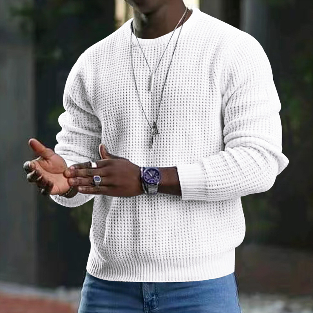 Herren Pullover Langarm Rundhalsausschnitt - Norvielle