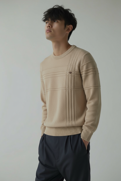 Herren Strickpullover Rundhals Normalpassform - Norvielle