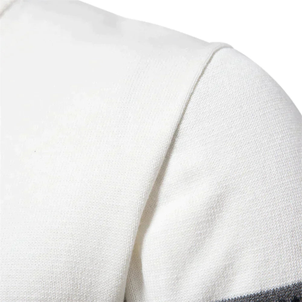 Herren Strickpullover Halbzipp Reißverschluss Hochgeschlossen - Norvielle
