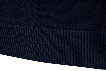 Pullover mit Viertelreißverschluss – Gestreift – Feinstrick – Pullover – Herrenpullover mit halbem Reißverschluss-Chaps Herrenmode