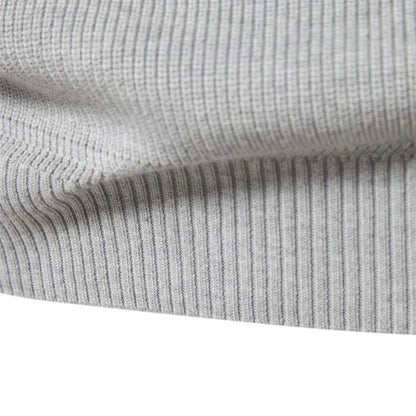 Pullover mit halbem Reißverschluss | Hoher Kragen | Winter | Strickpullover | Herren-Strickpullover-Chaps Herrenmode