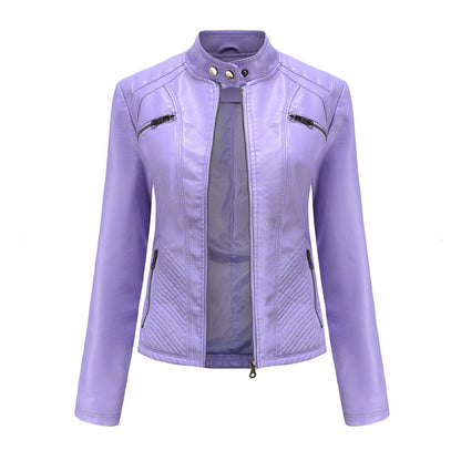Damen Modische Jacke mit Gesteppter Schulterpartie