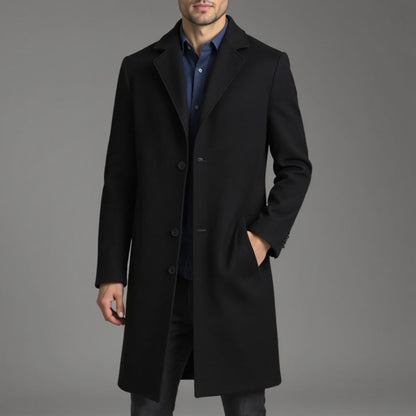Herren Wintermantel Slim Fit Klassisch
