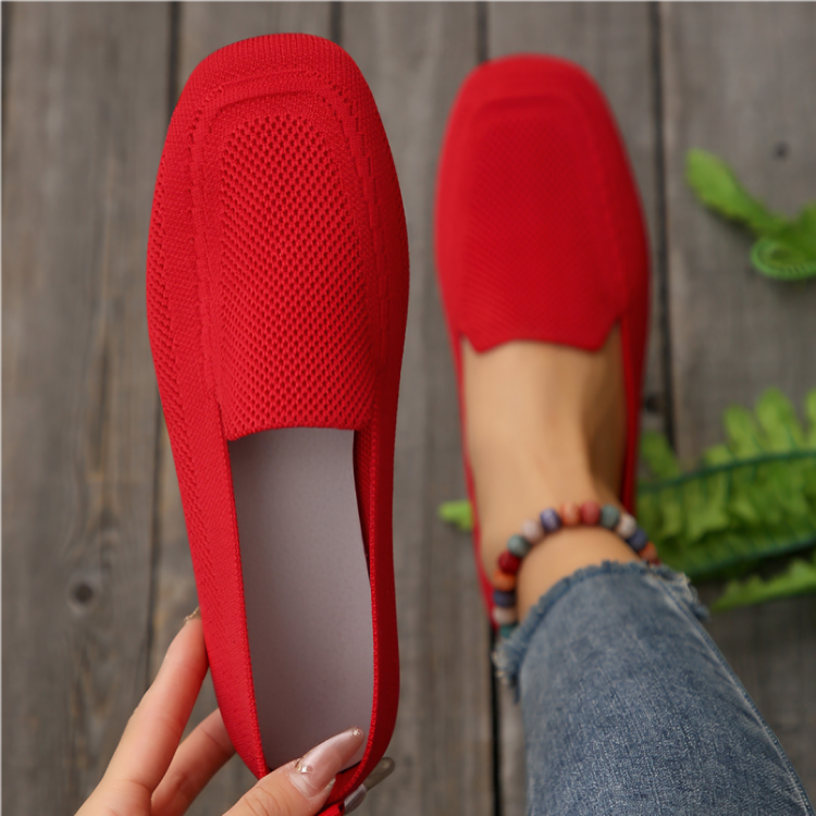 Norvielle Damen Loafer Flach Schuhe Casual Leder