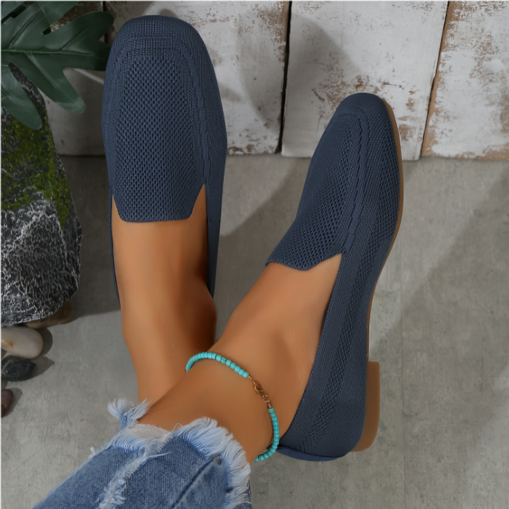 Norvielle Damen Loafer Flach Schuhe Casual Leder