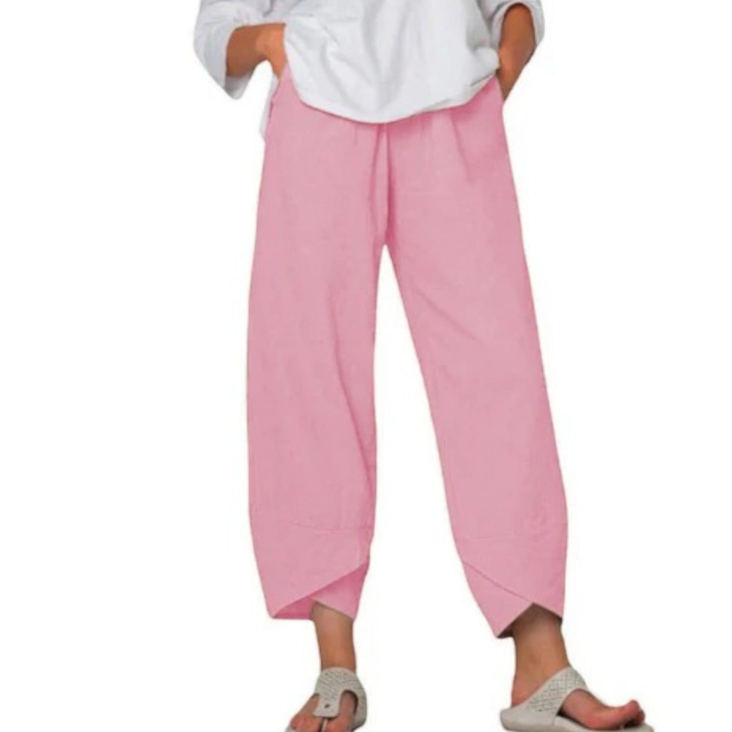 Damen Sommerhose Weites Bein Elegant