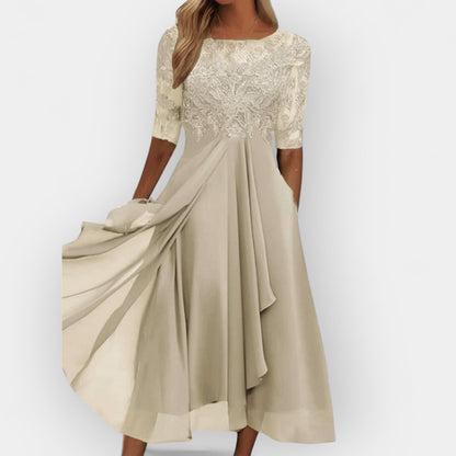 Damen Midi Kleid Festlich