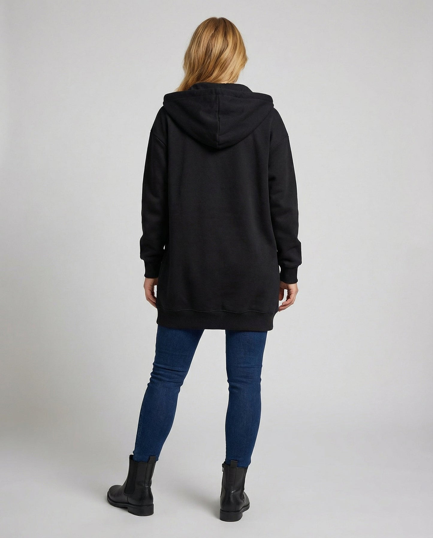 Damen Knielanger Komfort Hoodie