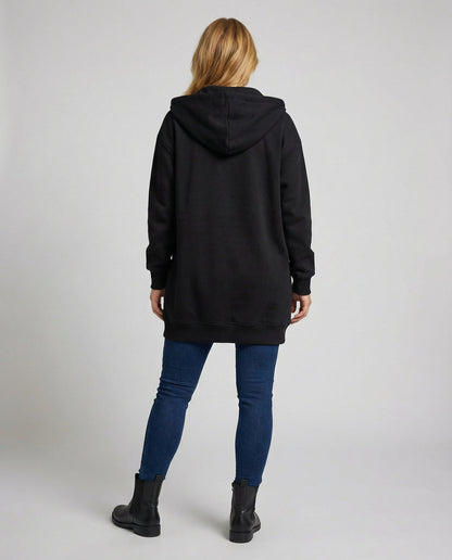 Damen Knielanger Komfort Hoodie