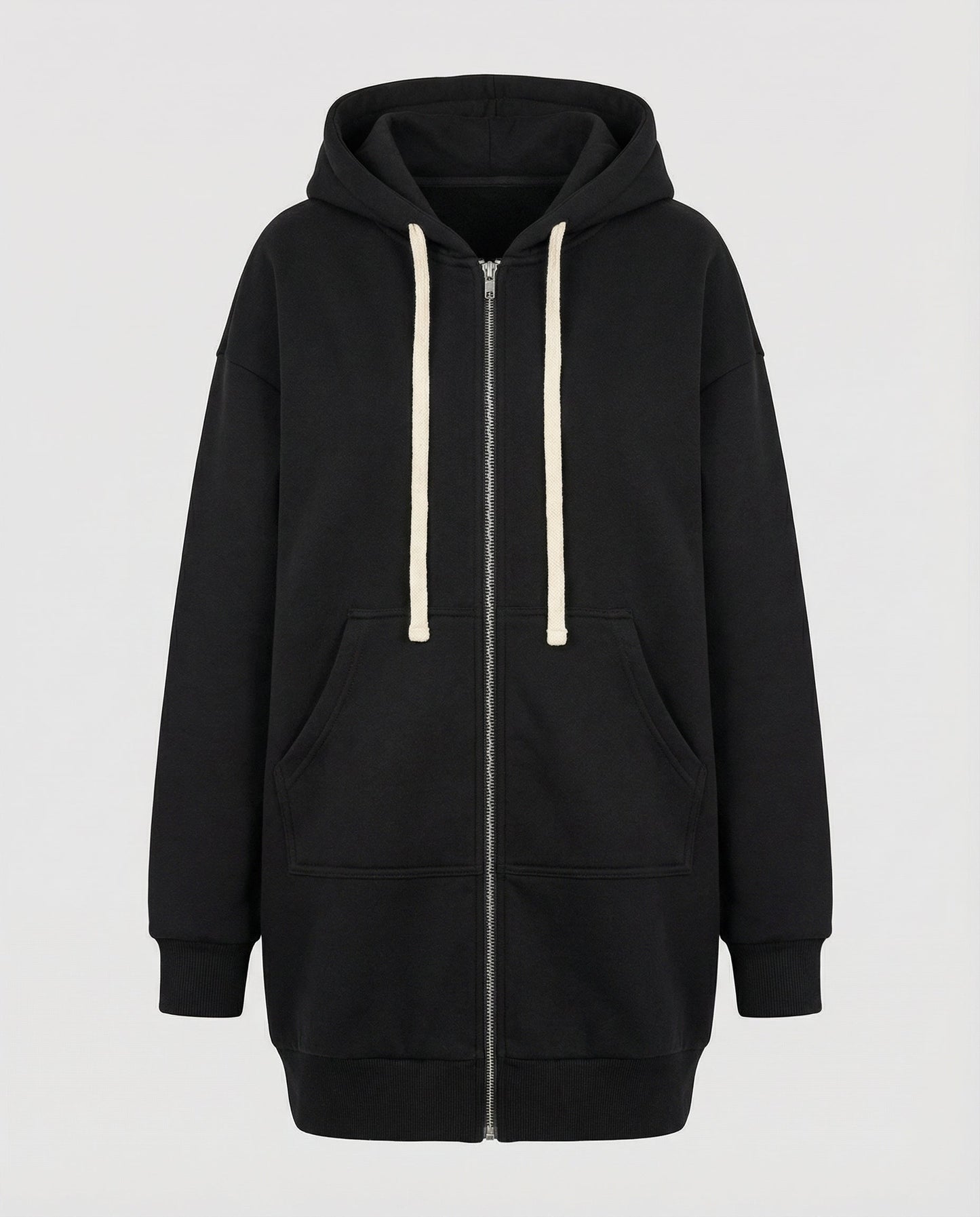 Damen Knielanger Komfort Hoodie