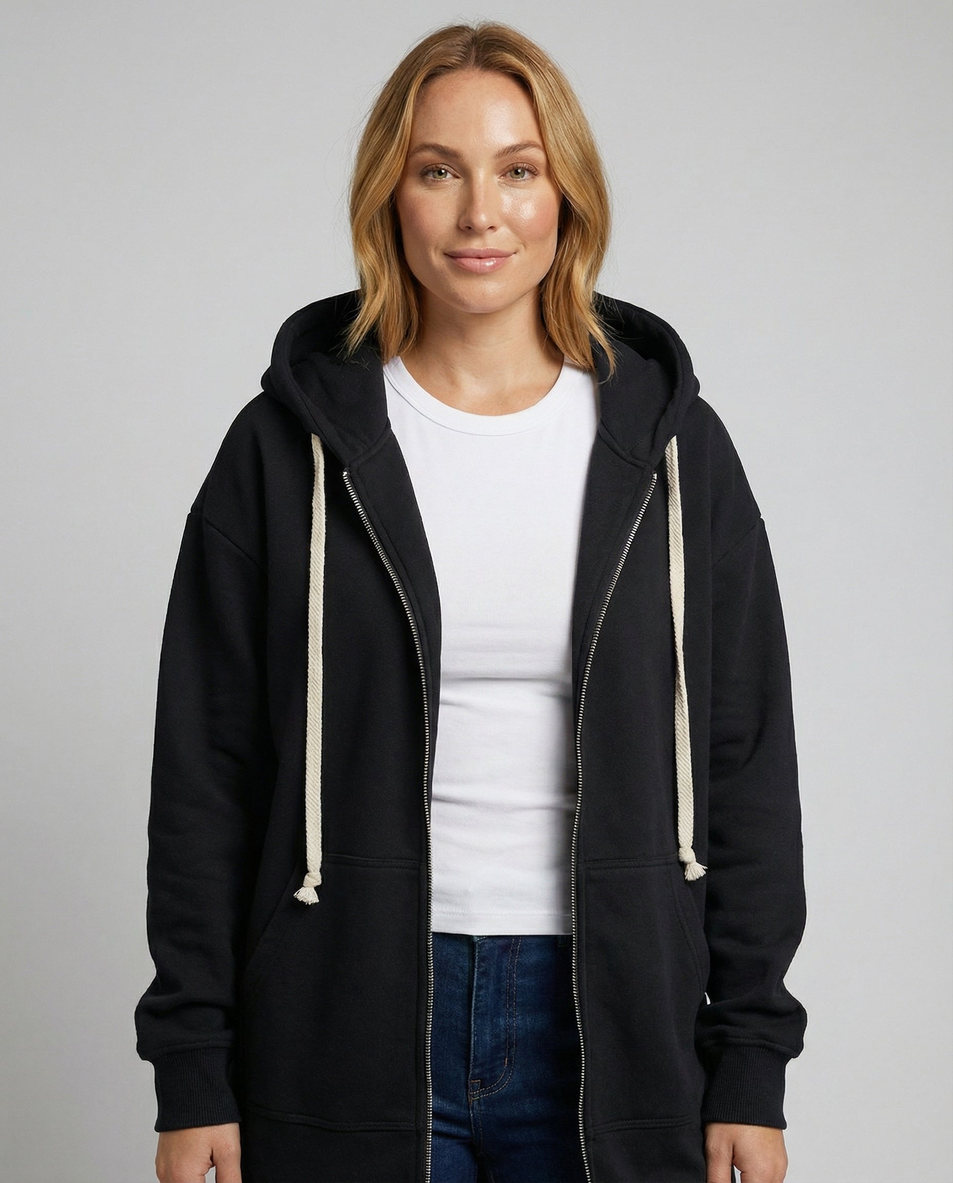 Damen Knielanger Komfort Hoodie - Norvielle