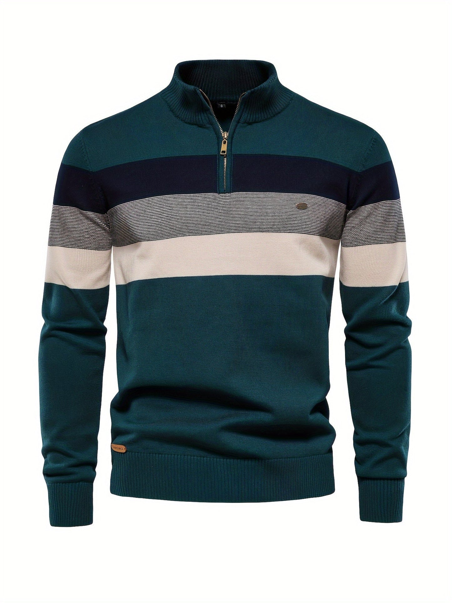 Herren Strickpullover Halbzipp Reißverschluss - Norvielle