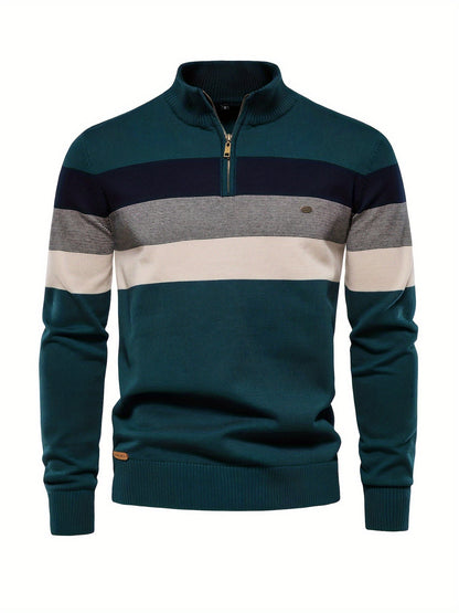 Herren Strickpullover Halbzipp Reißverschluss - Norvielle