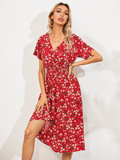 Elegantes Damen Sommerkleid Blumenmuster