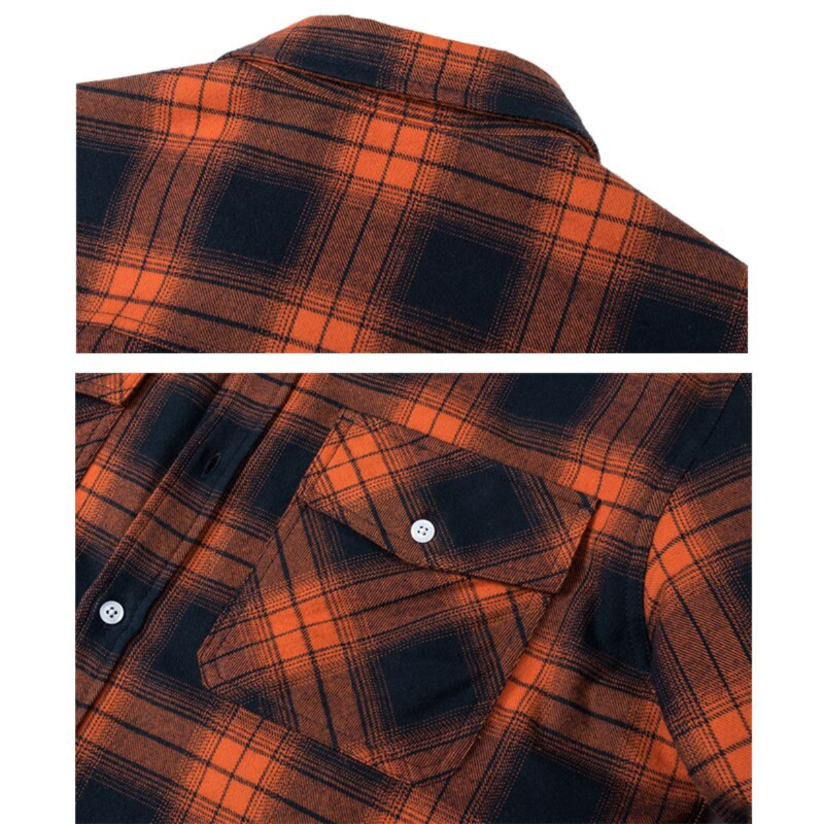 Männer Fleecejacke Kariert Warm