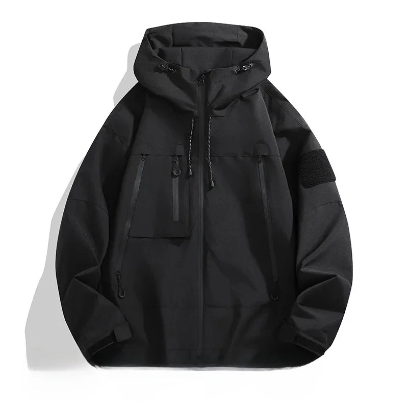 Herren Softshell-Jacke Kapuze Reißverschluss Winddicht - Norvielle