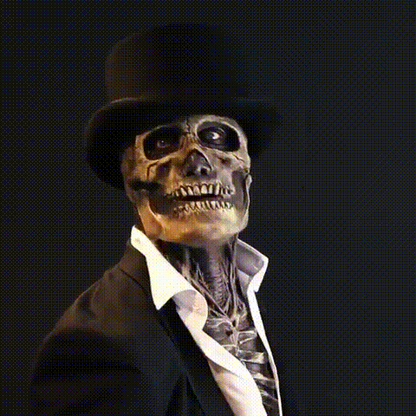 Realistische Horrormaske für Unheimliche Halloween Nächte 4