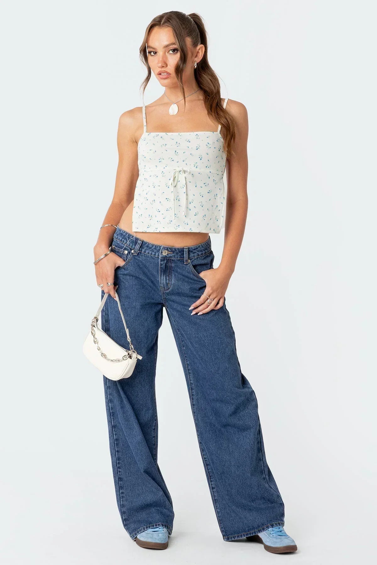 Damen Jeans Niedrige Taille Gerades Bein