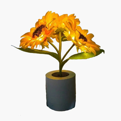 Wiederaufladbare LED Nachtlampe Blumen Design Tragbar - Norvielle