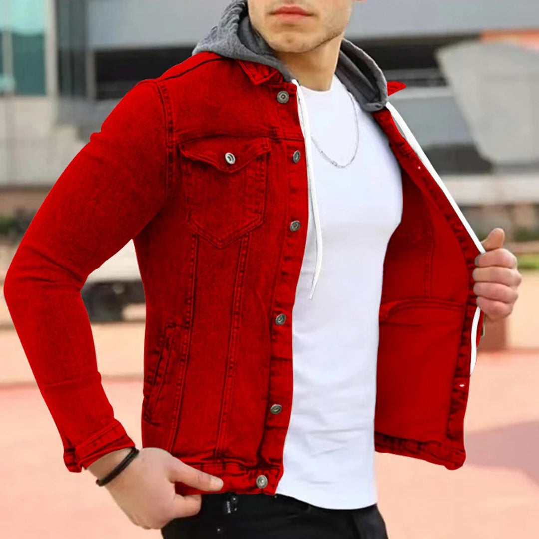 Norvielle Herren Denim-Hoodie