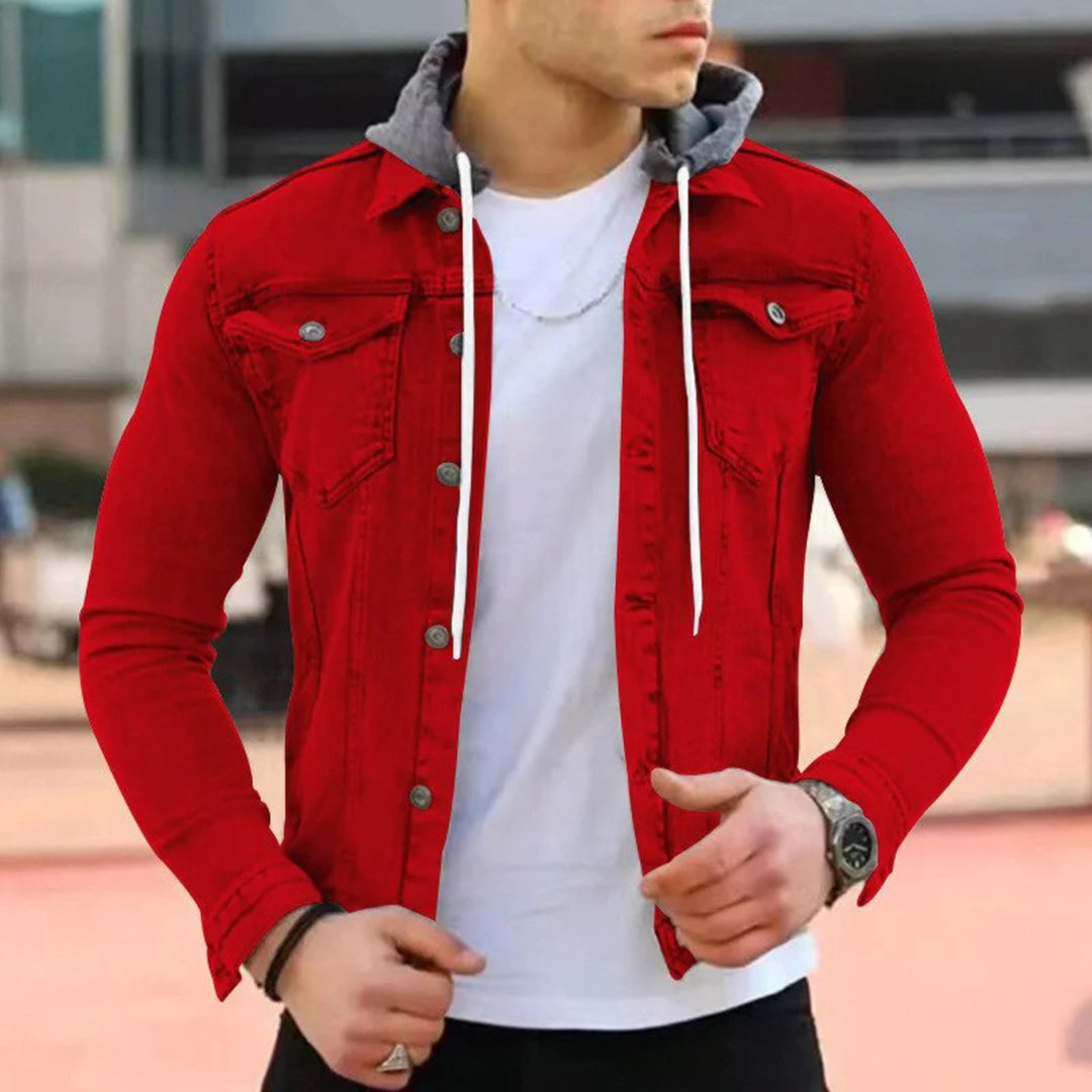 Norvielle Herren Denim-Hoodie