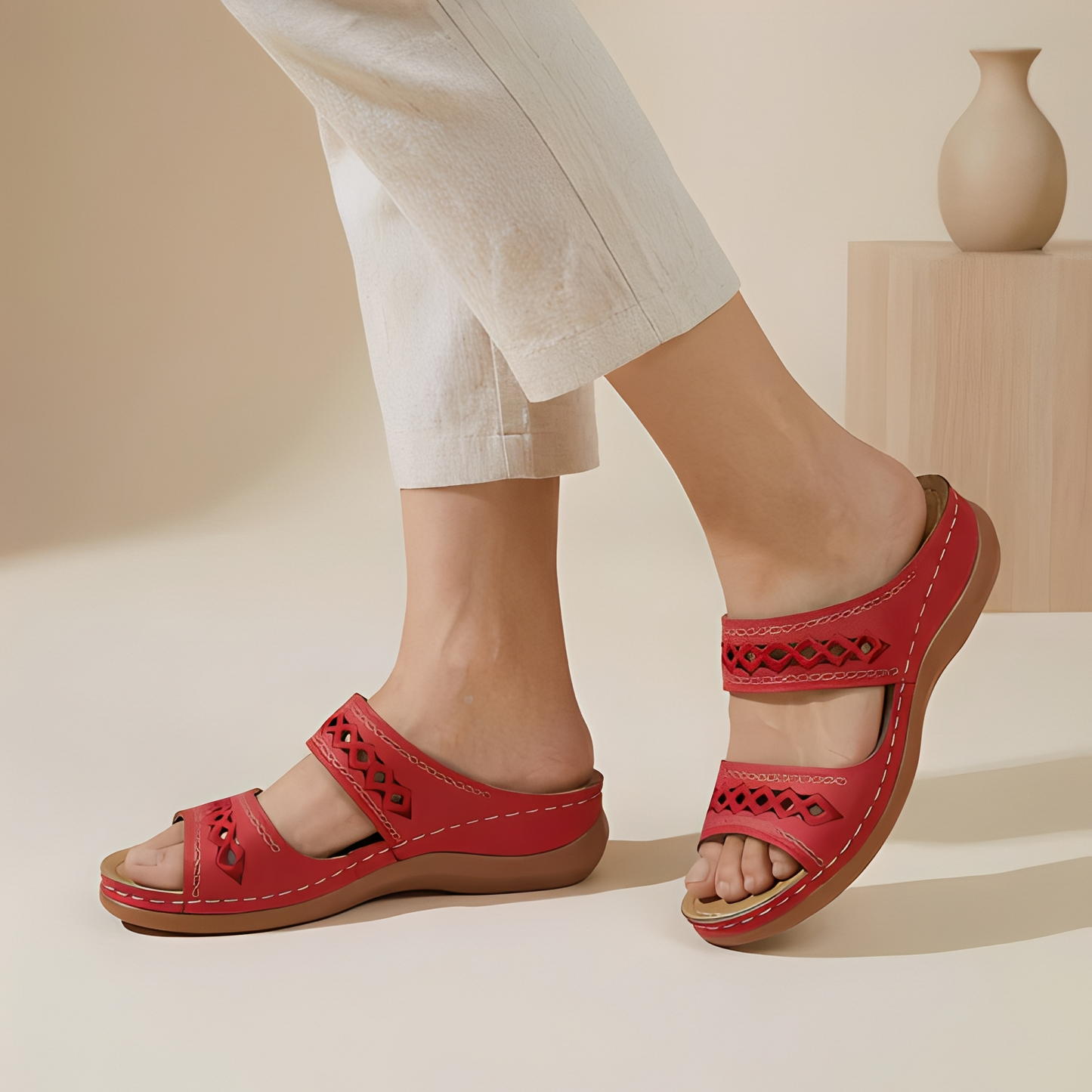 Damen Sommerschuhe Riemen Schuhe Bequem