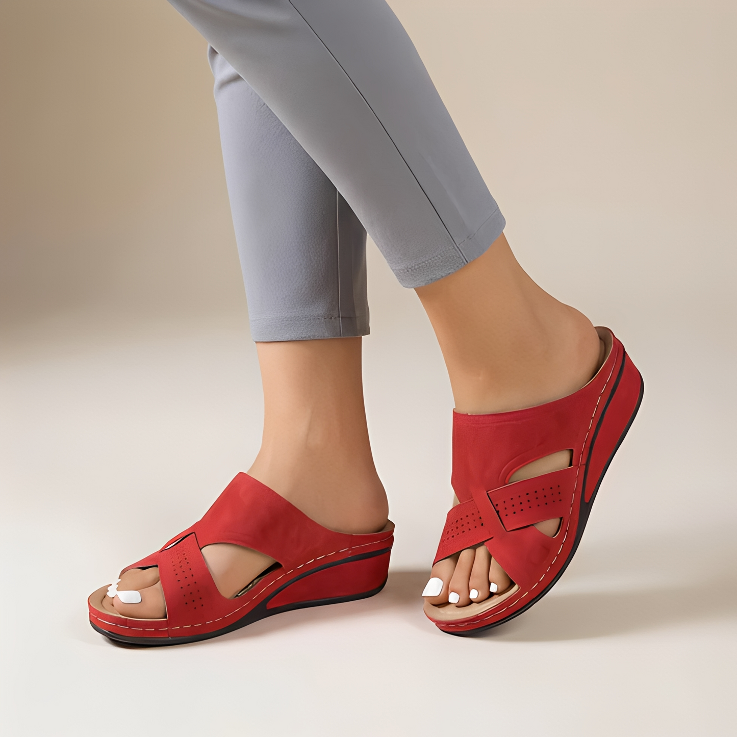 Damen Sandalen Riemen Offene Spitze