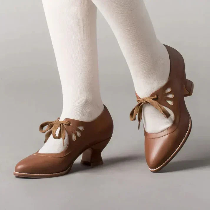 Norvielle Damen Orthopädische Schuhe Bequem Vintage-Stil