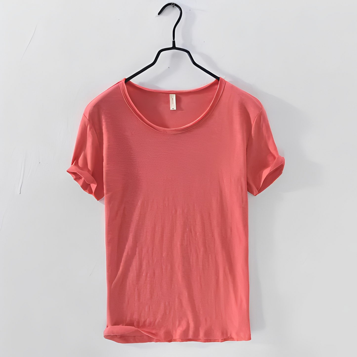 Herren Sommer T-Shirt Klassisch Baumwolle Weiß