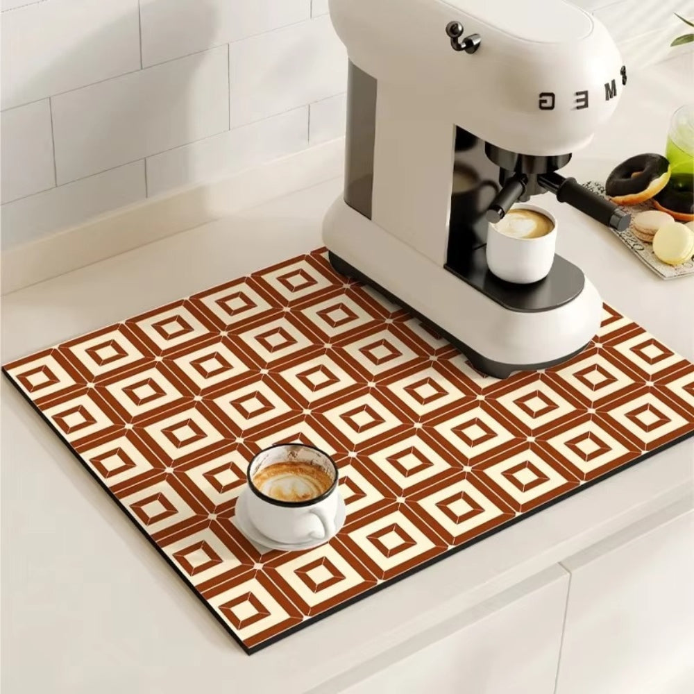 Retro Kaffeemat Absorbierend