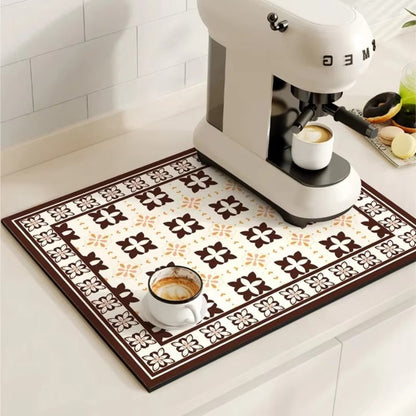 Retro Kaffeemat Absorbierend