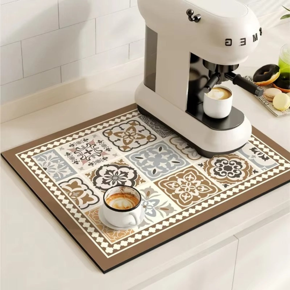 Retro Kaffeemat Absorbierend